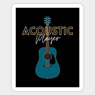 Acoustic Player Dark Aqua Blue Magnet